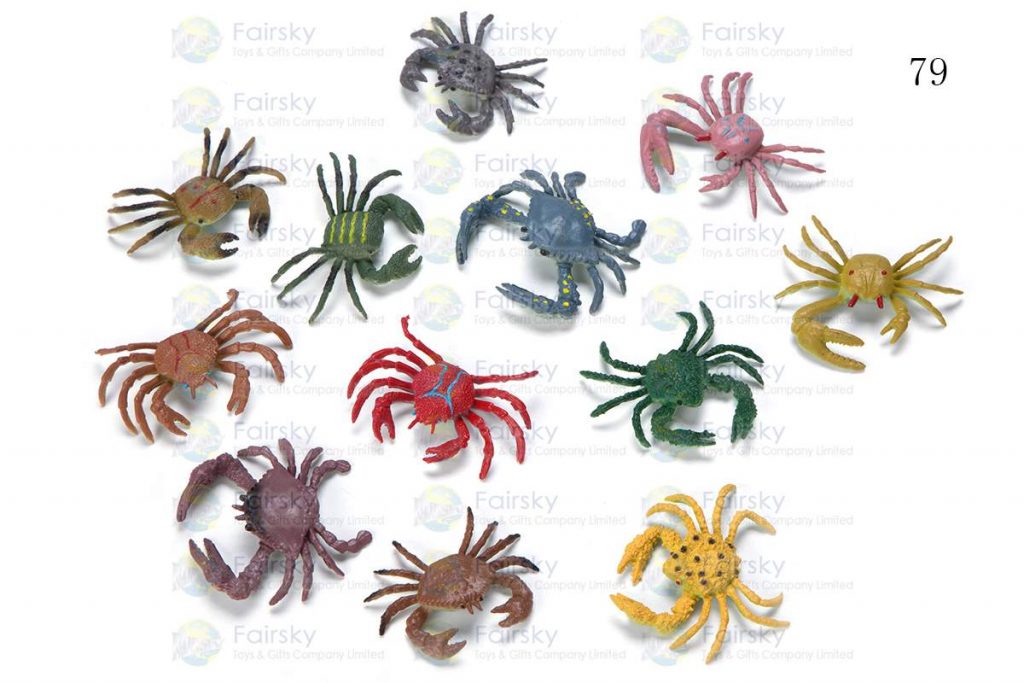 2" PVC CRAB 6 STYLES, 12 COLORS