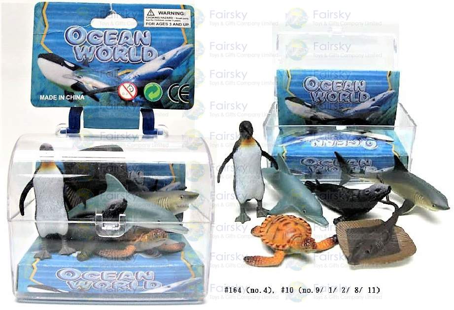 Sea Animals with Transparent Carrying Case Fairsky Toys and