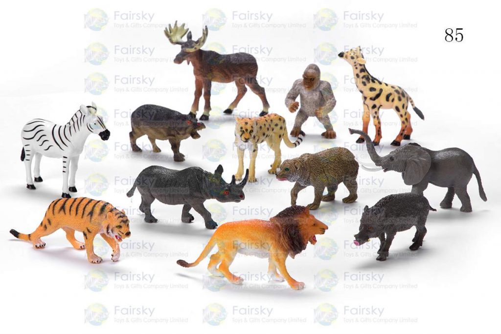 3"-5" PVC WILD ANIMALS 12 STYLES