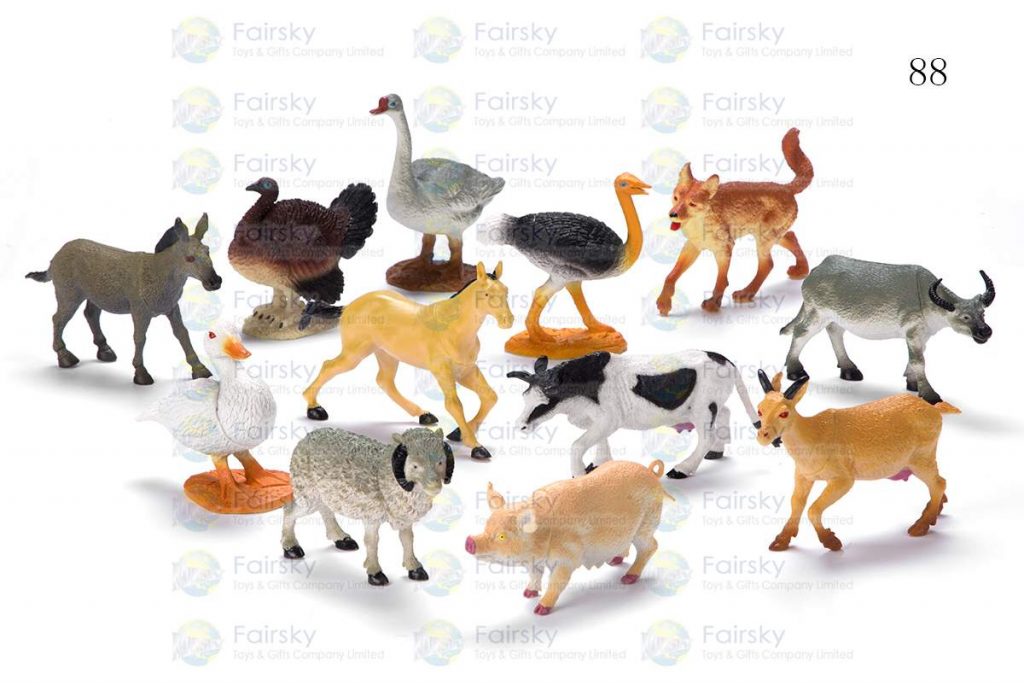 5.5"-6.5" PVC FARM ANIMALS 12 STYLES