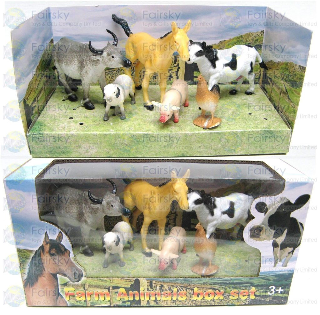 Set of 6pcs Farm Animals