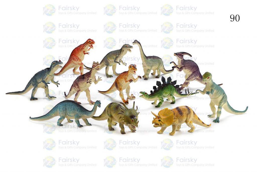 10"-13" PVC SQUEAKING DINOSAURS 12 STYLES