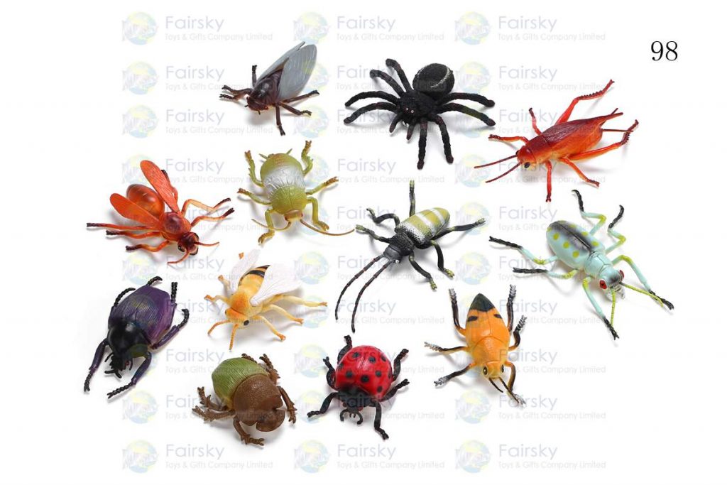 4"-7" PVC AUTHENTIC INSECTS 12 STYLES