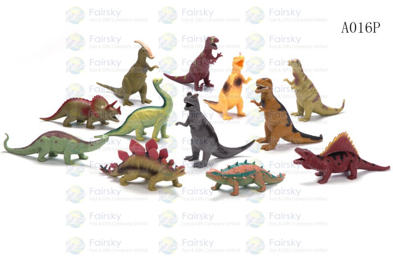 8"-11" TPR DINOSAURS 12 STYLES