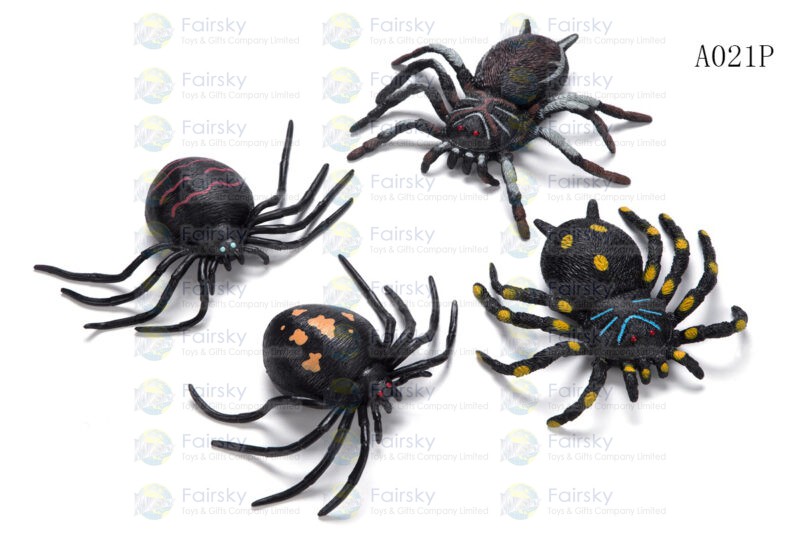 6.5" TPR SPIDER 2 STYLES, 4 COLORS
