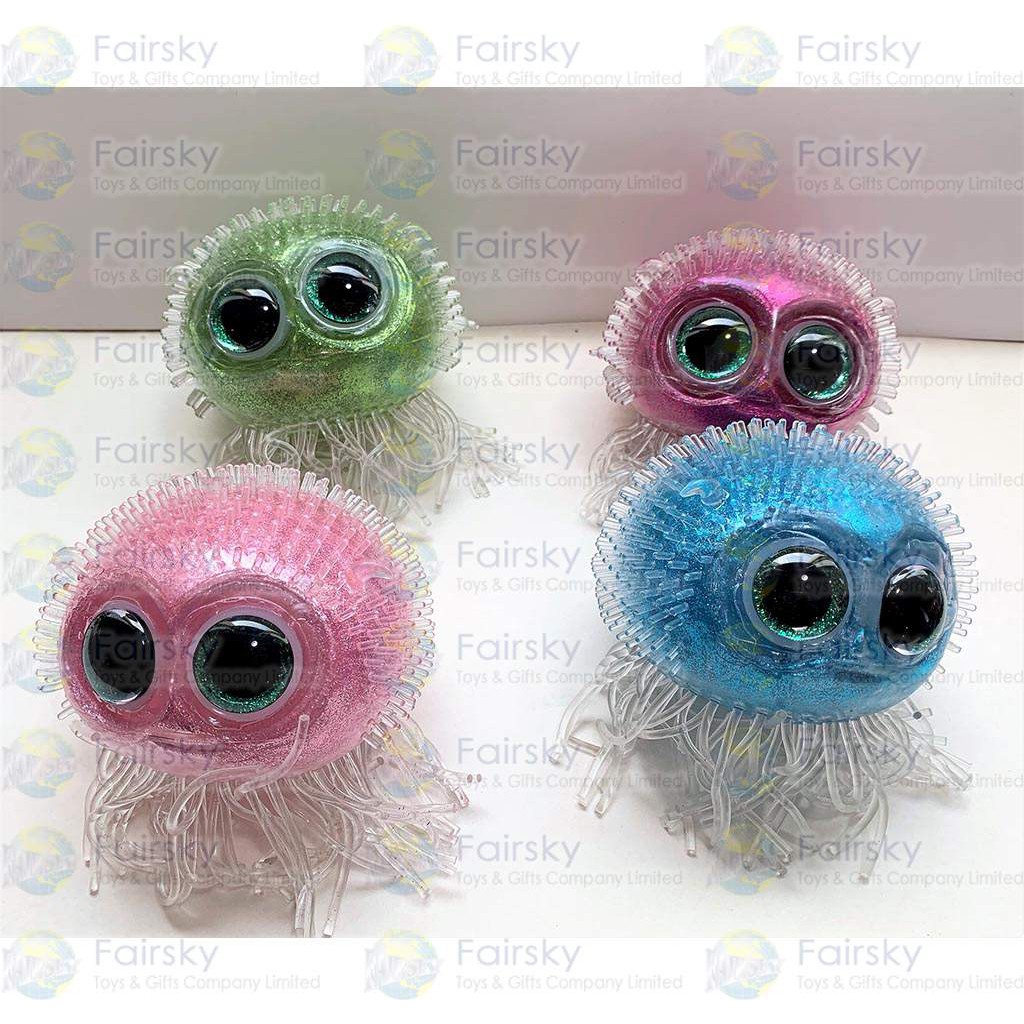 Air Glitter Big Eyes Animal in Jellyfish Design