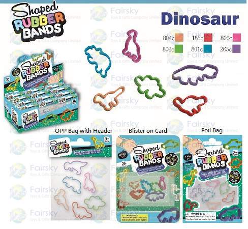 Dinosaurs Shaped Rubber Band