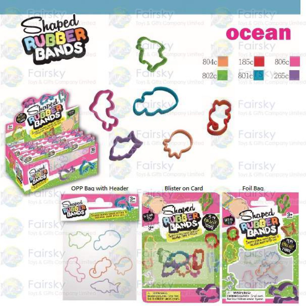 Ocean Animals Rubber Bands