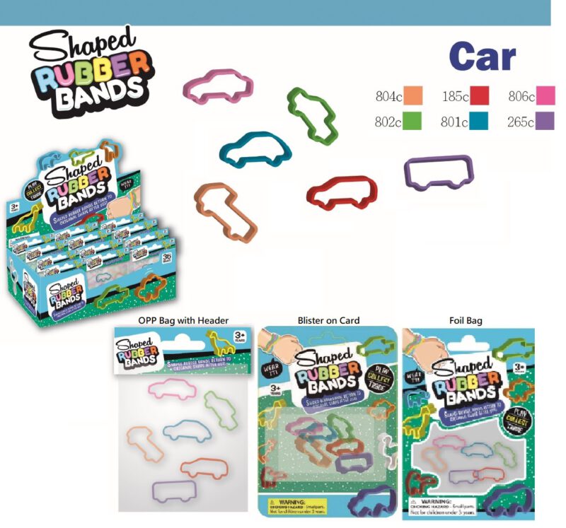 Car Shaped Rubber Band