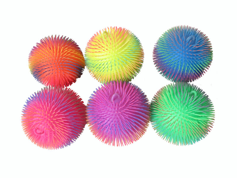 TPR Squeeze Rainbow Puffer Ball