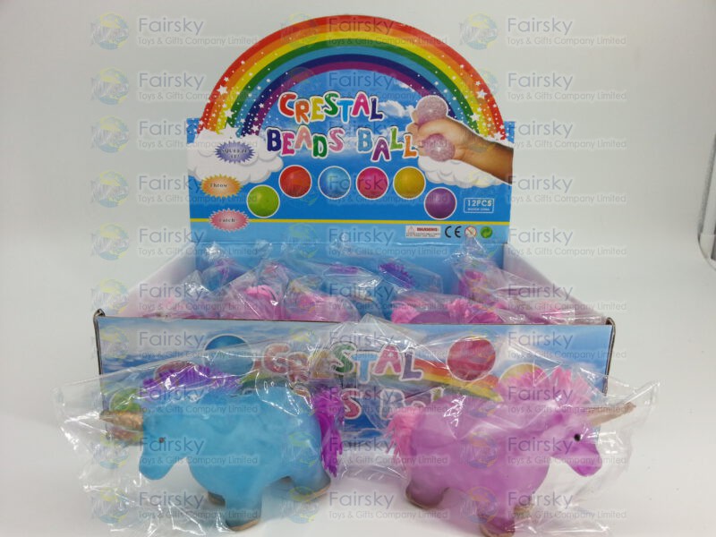 TPR Squeeze Water Beads Unicorn