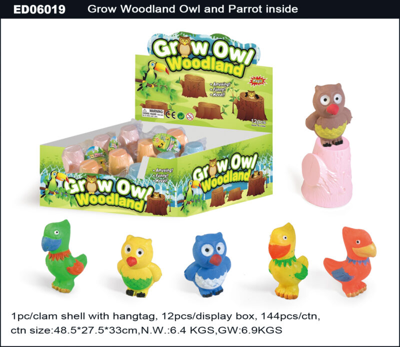 Grow Woodland Owl / Parrot Inside (2 Assorted)