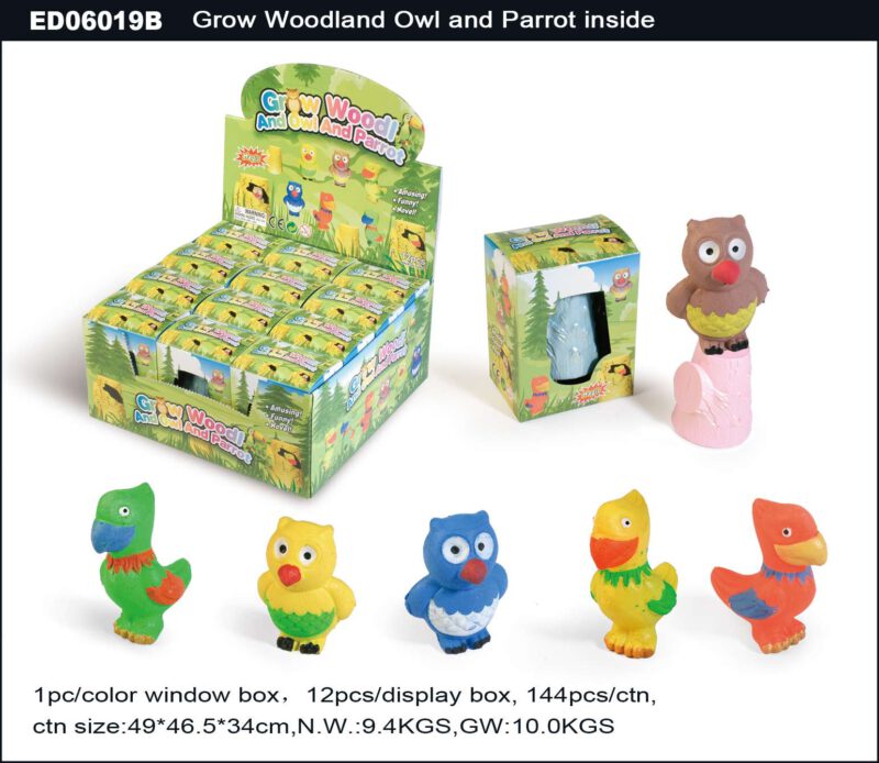 Grow Woodland Owl / Parrot Inside (2 Assorted)