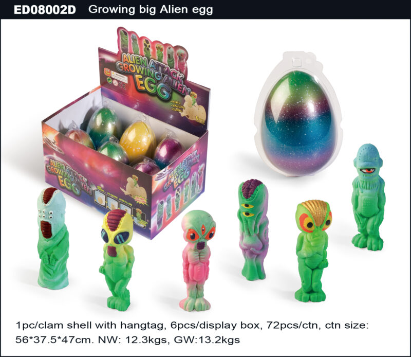 Grow Big Alien Egg - Space Metallic Color Egg Shell