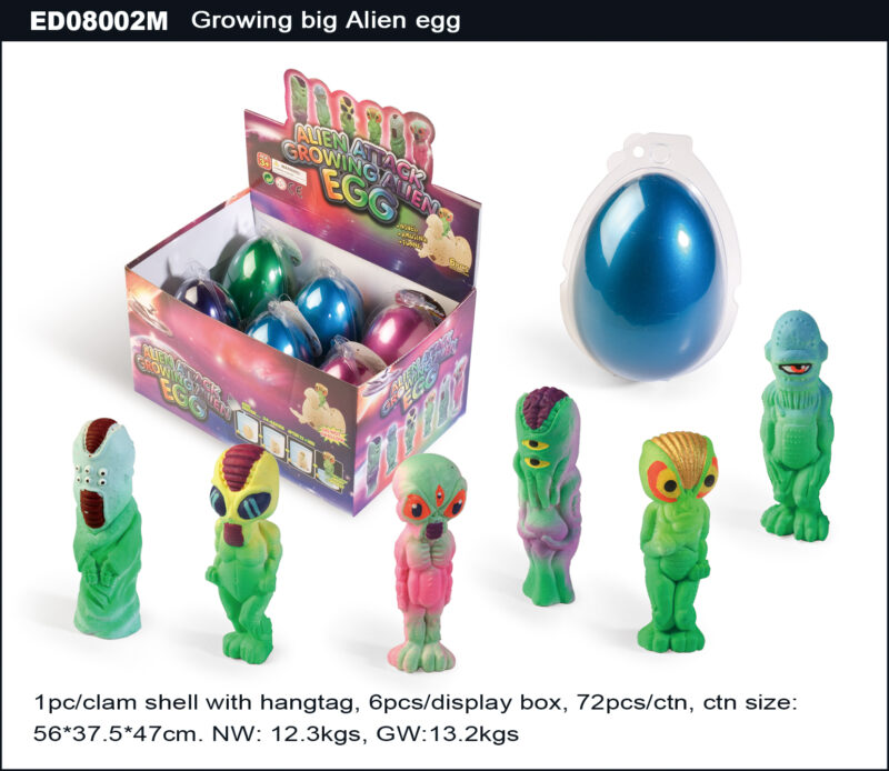 Grow Big Alien Egg - Metallic Single Color Egg Shell