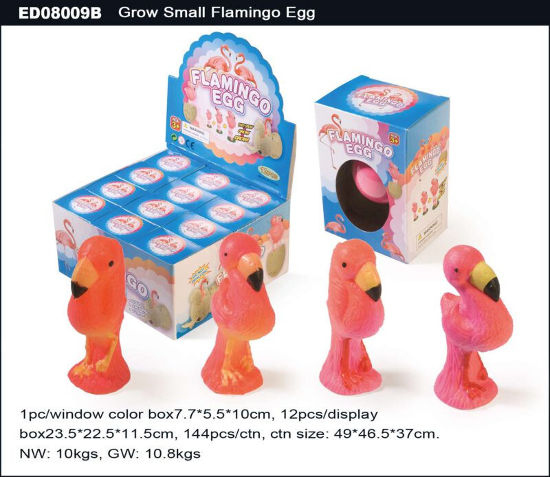 Grow Small Flamingo Egg - Single Color Egg Shell
