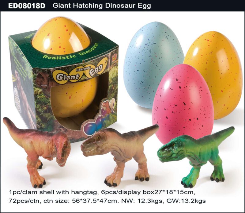 20cm Giant Hatching Dinosaur Egg - Single Color Egg Shell with Spot