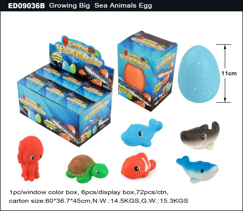 Grow Big Sea Animal Egg - Single Color Egg Shell