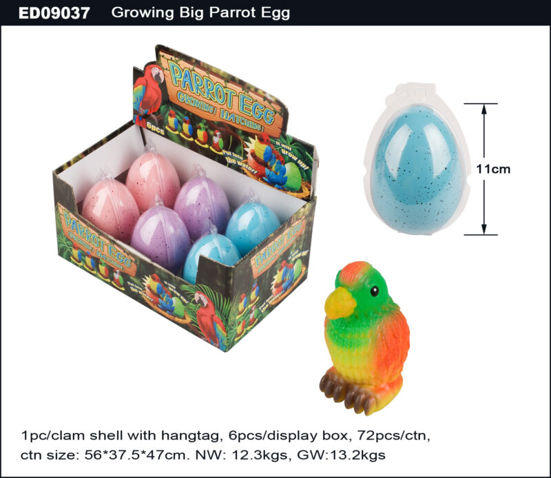 Grow Big Parrot Egg - Single Color Egg Shell