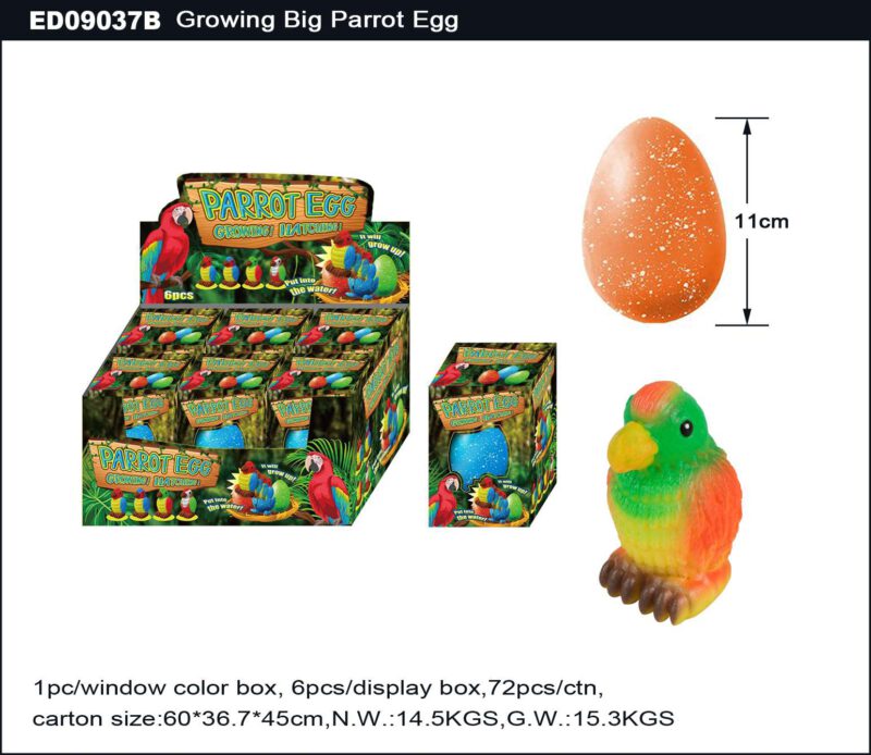 Grow Big Parrot Egg - Single Color Egg Shell