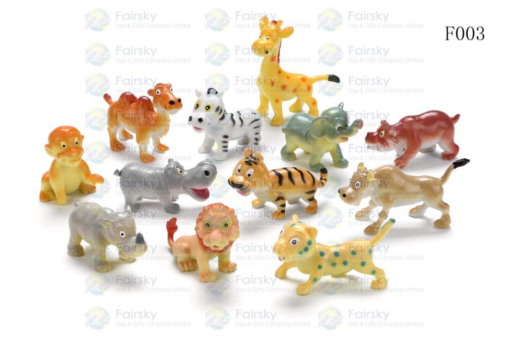 2" PVC FUNNY WILD ANIMALS 12 STYLES