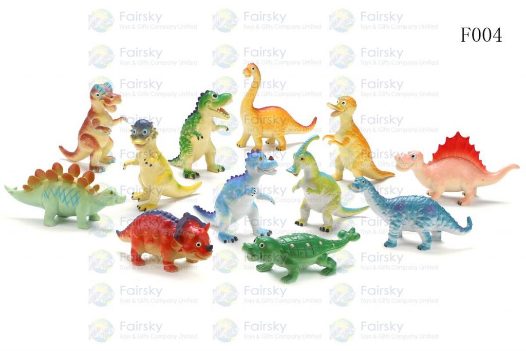 7" PVC FUNNY DINOSAURS 12 STYLES