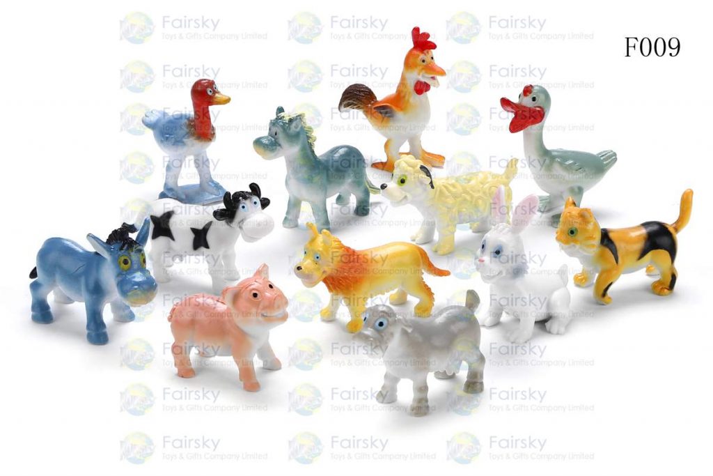 2" PVC FUNNY FARM ANIMALS 12 STYLES