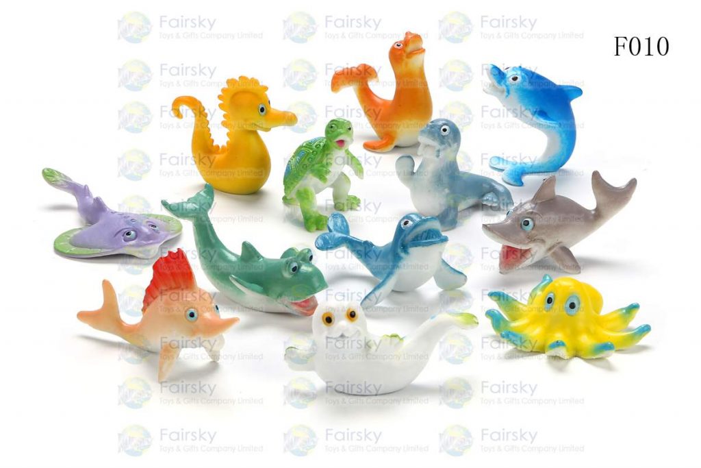 2" PVC FUNNY OCEAN ANIMALS 12 STYLES