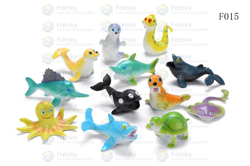 4"-5" PVC FUNNY OCEAN ANIMALS 12 STYLES