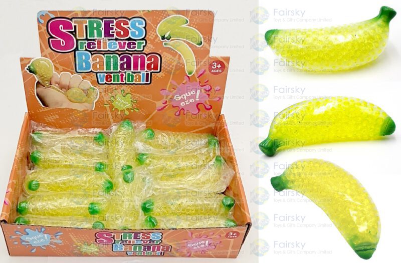 TPR Squeeze Water Beads Banana