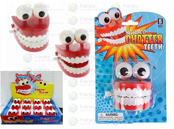 Wind Up Eye Ball Chattering Teeth