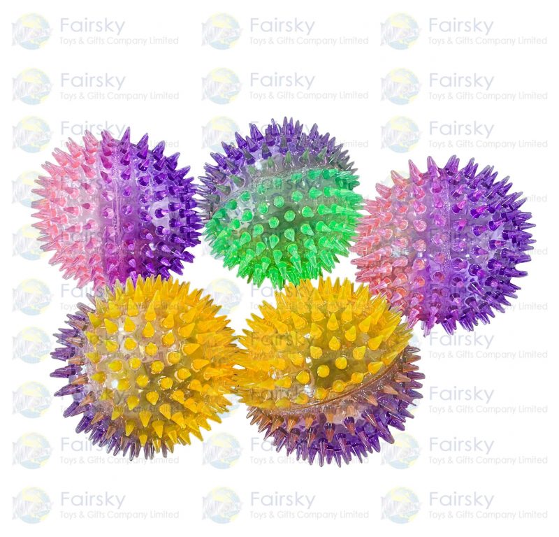 10cm Spikey Ball Twin Color with Light