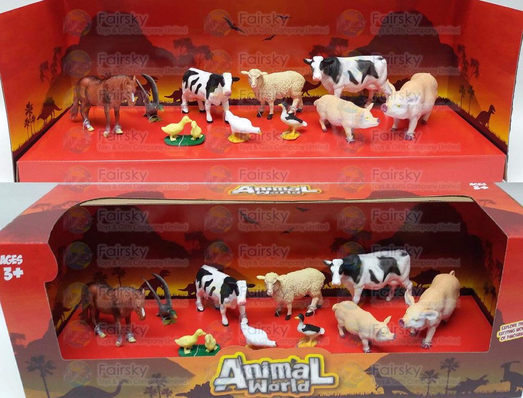 10pcs Farm Animals Set
