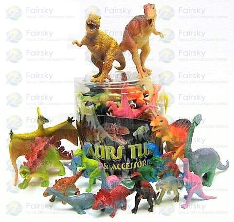 Set of 18pcs Dinosaurs Tub