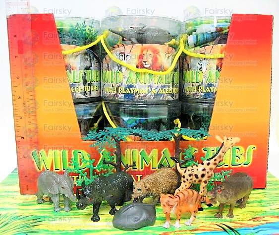 Wild animals with Tree Set