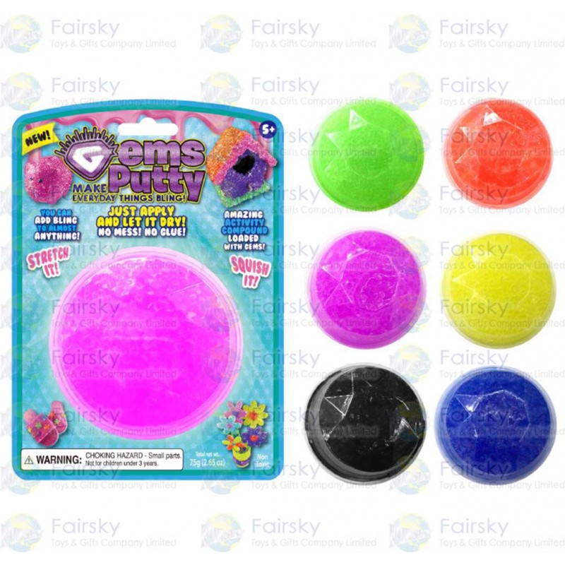 Gems putty blister on card