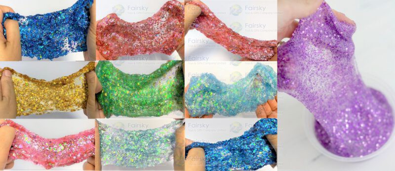 Glittery putty