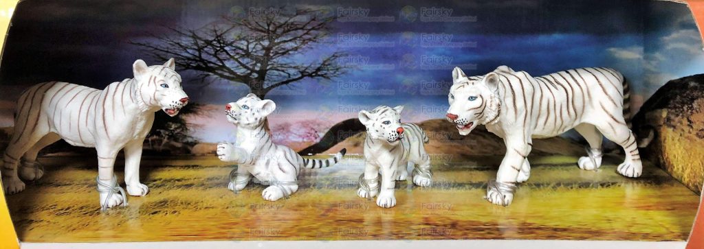 4pcs White Tiger Set