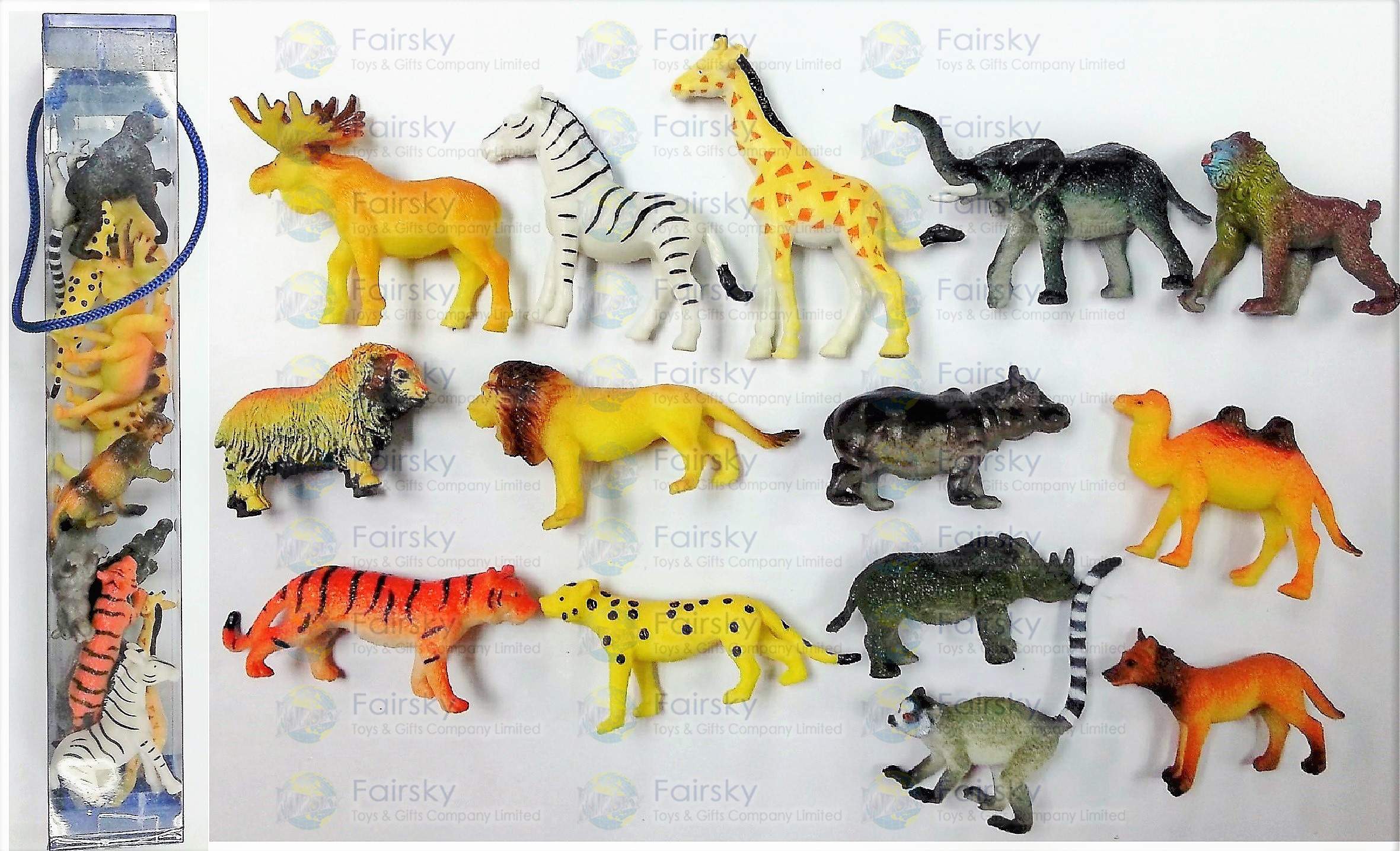 Set of 14pcs Wild Animals in Square Tub – Fairsky Toys and Gifts Company  Limited