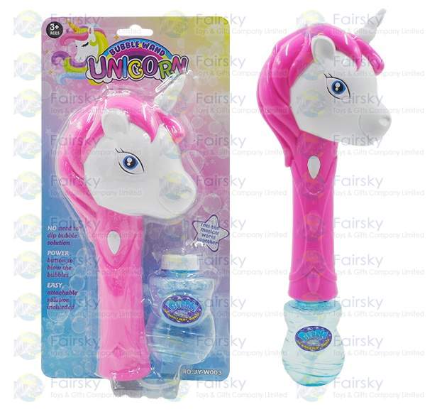 Unicorn Bubble Wand with Light