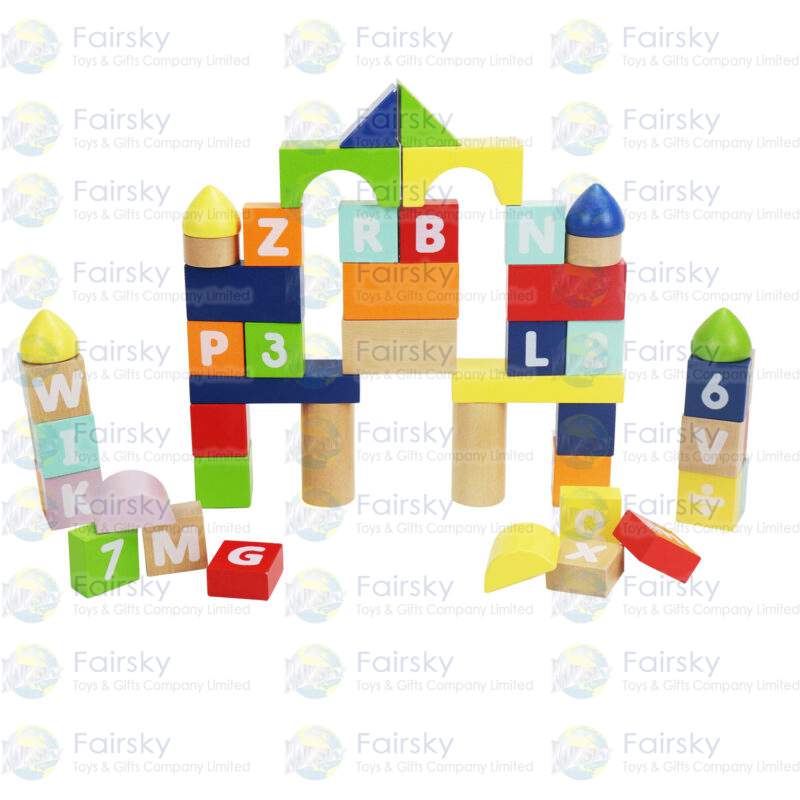 50pcs Count and Spell Blocks