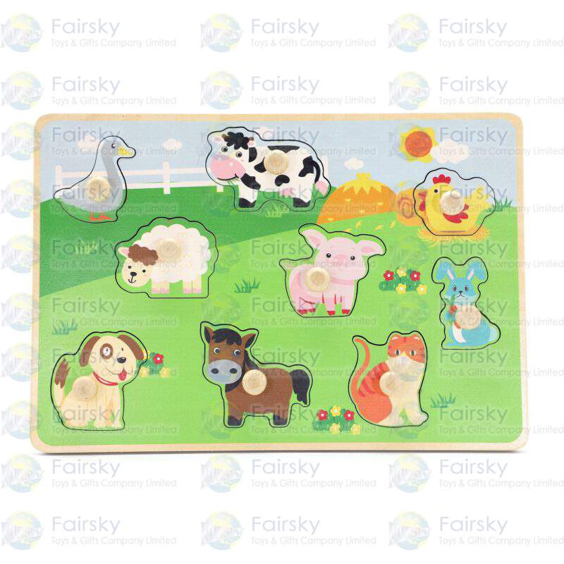 Farm Animal Peg Puzzle