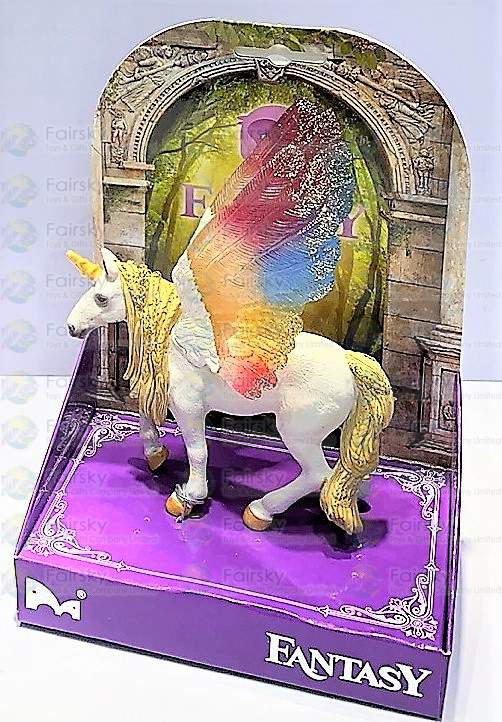 Unicorn with Colorful Wing - Large