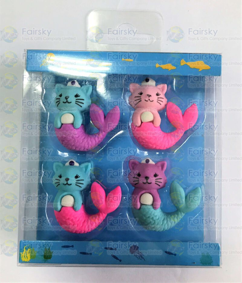 Mermaid Erasers Set