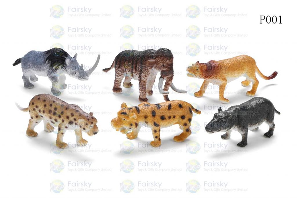 2" PVC PREHRISTORIC ANIMALS 6 STYLES