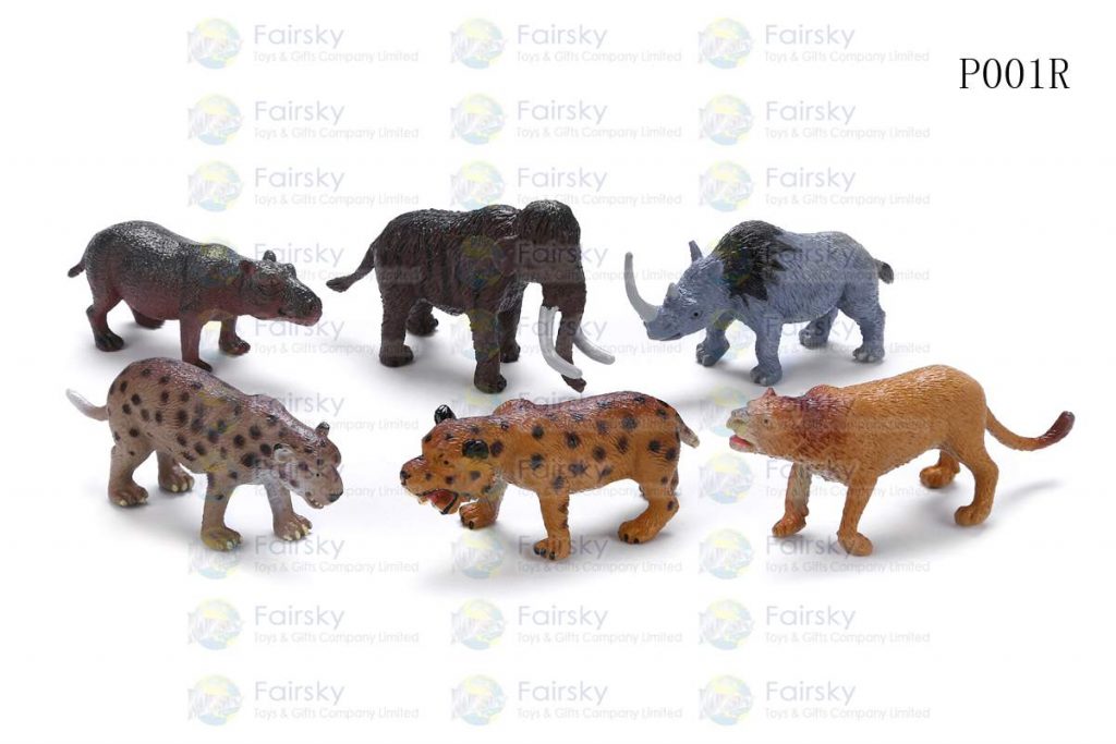 2" PVC PREHRISTORIC ANIMALS 6 STYLES