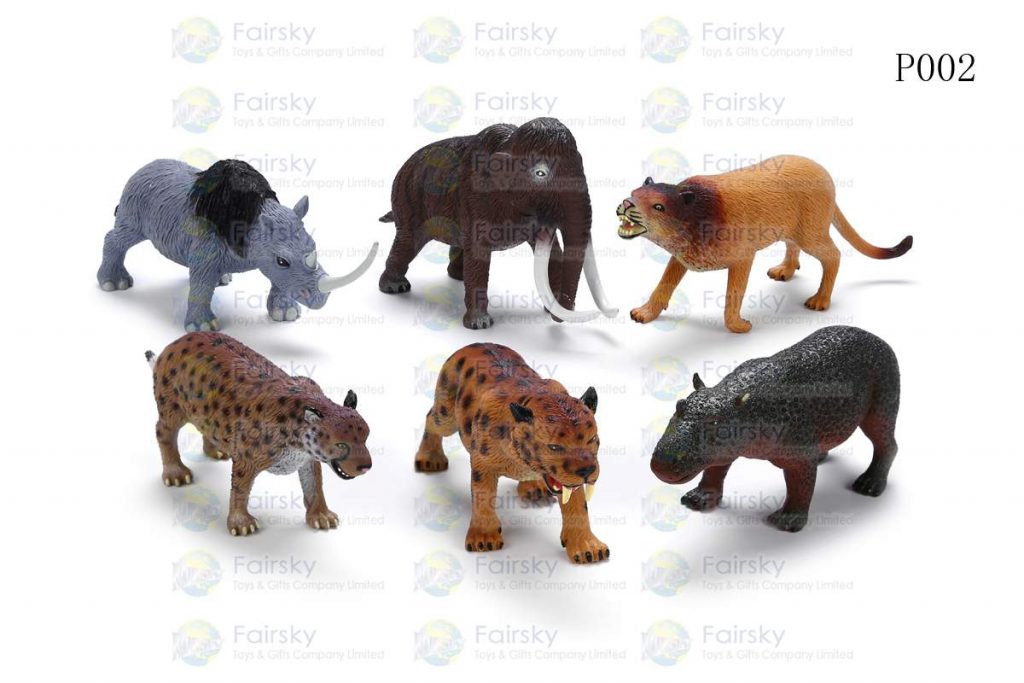 6" PVC PREHRISTORIC ANIMALS 6 STYLES