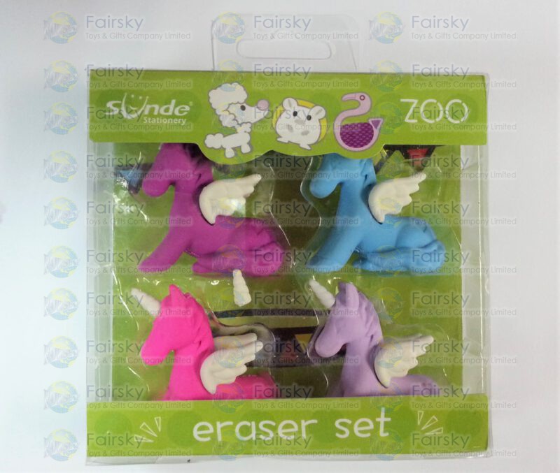 Unicorn Erasers Set