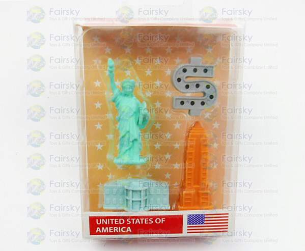 New York Building Erasers Set