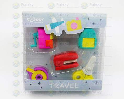 Stationery Erasers Set